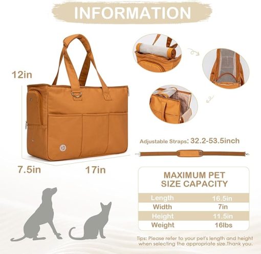 Large Dog Carrier Tote Brown GLPBAGBR01_1