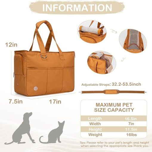 Large Dog Carrier Tote Brown GLPBAGBR01_1