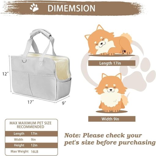 Best Dog Tote Bag Gray GLPBAGGR04_1