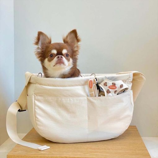 Casual lightweight breathable crossbody pet out bag GLPBAGWH11