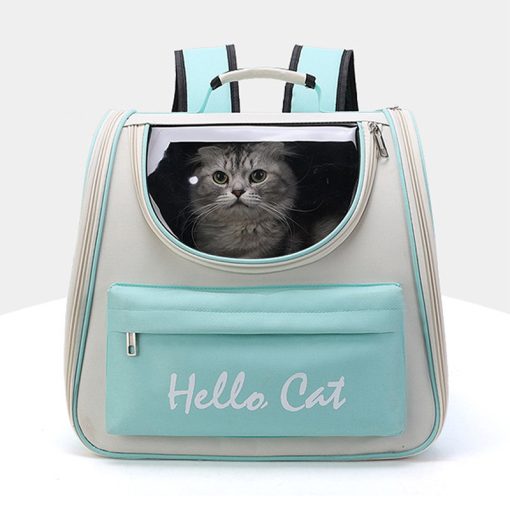 New pet portable breathable backpack Transparent large capacity space capsule cat outing bag GLPBAGMG17