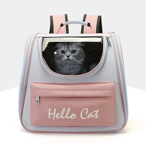 New pet portable breathable backpack Transparent large capacity space capsule cat outing bag GLPBAGPI17
