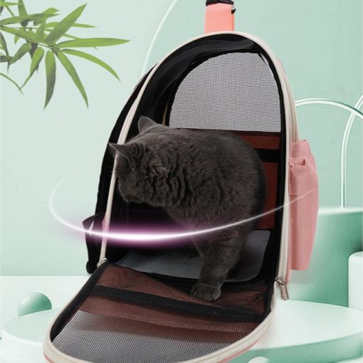 New pet portable breathable backpack Transparent large capacity space capsule cat outing bag GLPBAGPI17_2