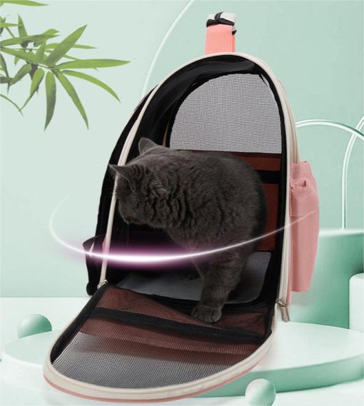 New pet portable breathable backpack Transparent large capacity space capsule cat outing bag GLPBAGPI17_2