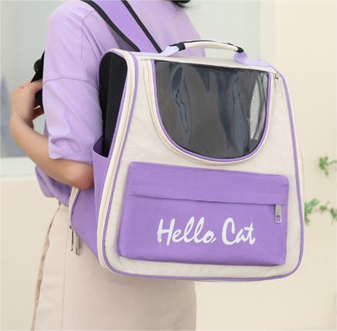 New pet portable breathable backpack Transparent large capacity space capsule cat outing bag GLPBAGHB17_1